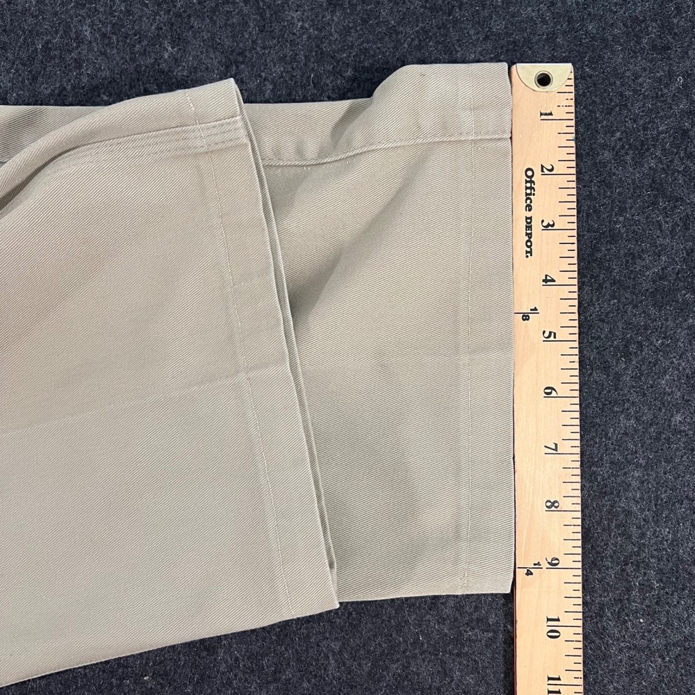 Carhartt B290 Twill Work Pants Mens 36x27 Khaki Tan Workwear Hemmed - Picture 7 of 7
